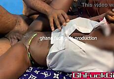 ghana student fucks pornstar in doggystyle after exams, screaming with creampie release
