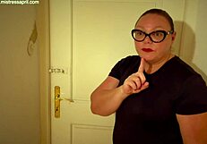 Dominatrix Mistress April torments slave on special prison bed with electro shocks.