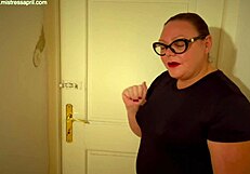 Dominatrix Mistress April torments slave on special prison bed with electro shocks.