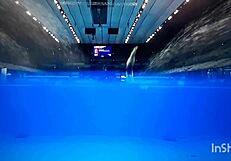 Gorgeous girls with perfect asses in ornamental jumps.