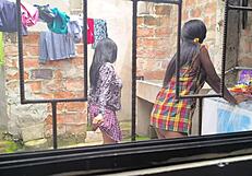 Mature Latina Housewives Create Homemade Porn After Laundry