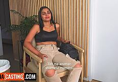 i'm a busty latina model feeling the rough cowgirl ride in lingerie