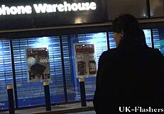 Mature woman exposes herself in public downtown Birmingham