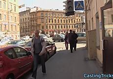 European beauty gets POV fucked in casting