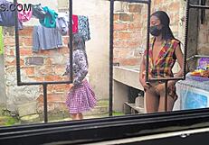 Mature Latina Housewives Create Homemade Porn After Laundry