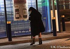 Mature woman exposes herself in public downtown Birmingham