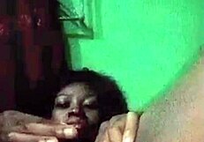 Horny teen 18+ destroys tight pussy in dark 😈