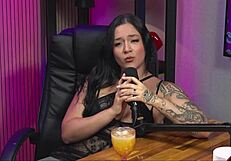 guided handjob with hot brunette slut