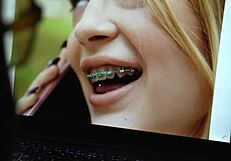 Hot teen chats with pervy photographer about posing