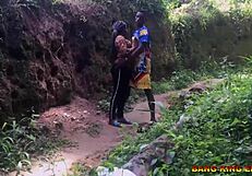 Sex Addicted Wife Fucked Hard on Village Stream Path