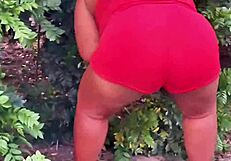 Evangelical Neighbor Caught Picking Fruits in Sexy Lingerie Outdoors