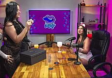 guided handjob with hot brunette slut