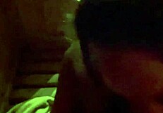 Monika Fox slurps cock hard in steamy sauna session