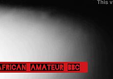 Ebony Couple Fucks Monster Cock