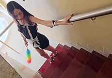 the maid in my house agrees to use lubricant with me for rough play