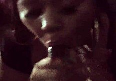 I watch Lexylove suck big black cock