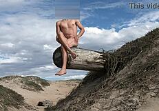 पब्लिक बीच पर लंड चिढ़ाया प्लाजा में झाड़ा