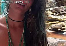 Fomos caught having public sex at the waterfall with Alemaohub. It was wild!
