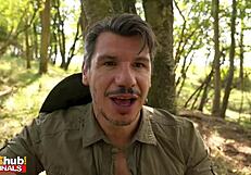 How does that thick teen ride on camping?