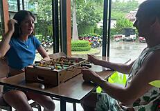 lost the game, feel cumwalk outside