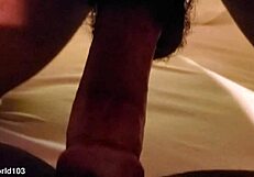 Can tiny ebony stripper Bii handle this monster cock?