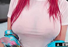 up close, man, horny redhead milf bianca beauchamp gets drilled hard by master tyler drake