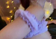 Petite redhead teen gets face and pussy fucked by big black cock