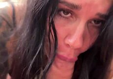 Sultry lady in black bodysuit dives into anal thrill with fisting