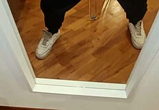 Wow! Watch Him Play with Huge Cock on Transparent Chair!