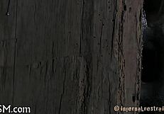 Punishing Hottie Bent Over With Wet Pussy Bound In Domination