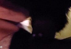 Can tiny ebony stripper Bii handle this monster cock?