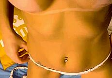 naked at home masturbating while teasing you with a plug in my ass and sucking my toy