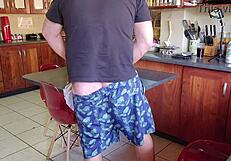 Neighbours Wife Screams as Slut While Biting Herself During Orgasm with Monster Cock. What a Cheating Homemade Scene!