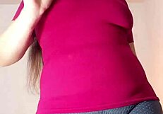 i feel so wet masturbating for my stepson in leggings