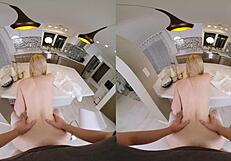 Blonde SLUT CHEATING On Husband With LOCAL MILKMAN In VR PORN Parody