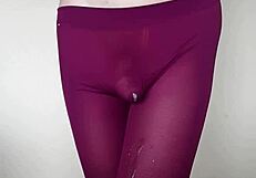 Misr4 - Update 4 - Cum on Burgundy Leggings - May 09 2025