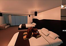 Face fucking a girl in a hat with rough monster cock