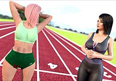 in this game, lesbians explore tits and anal sex with crossdressing.