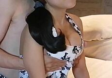 home video of teasing my busty girlfriend’s nipples to climax