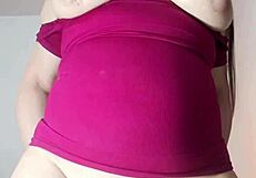 i feel so wet masturbating for my stepson in leggings