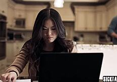 Jealous Asian Teen Lulu Chu Fucked After Blowjob