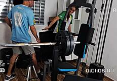 Employees Crossdressing and Fucking in the Warehouse