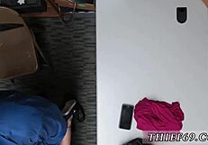 Seductive Police Officer Steals Apparel with Her Big Booty