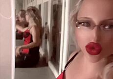 Long nails goddess in leggings and glasses responds to haters again