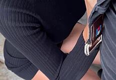 risky public flashing and pov sex with teen influencer