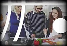 Alexis Tae and Bianca Burke in Wild Family Threesome!