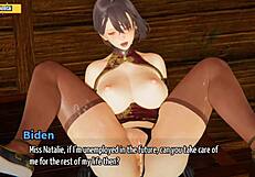 Hentai 3D animation of Biden getting blowjob from goddesses.