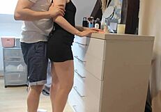 Pumping Cum into Stepsister Before Family Dinner Creampie