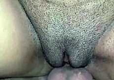 Novinha loves it when I cum on her tight ass