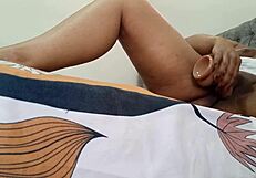 My Delicious Prostitute Handling Her Pussy On The Edge Of The Bed